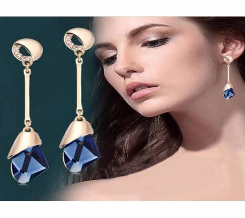 Crystal Vintage Long Dangle Earrings For Women