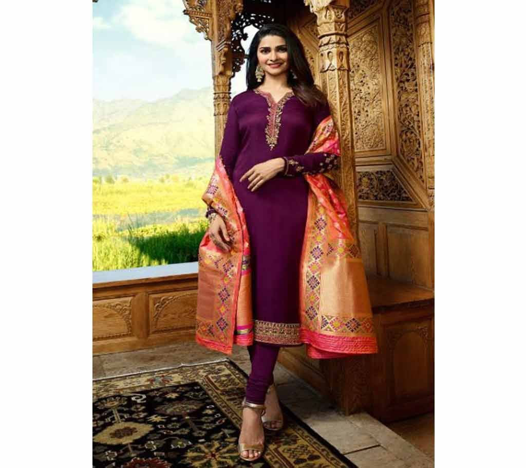 Vinay Fashion LLP Indian Silk Unstitched Three Piece