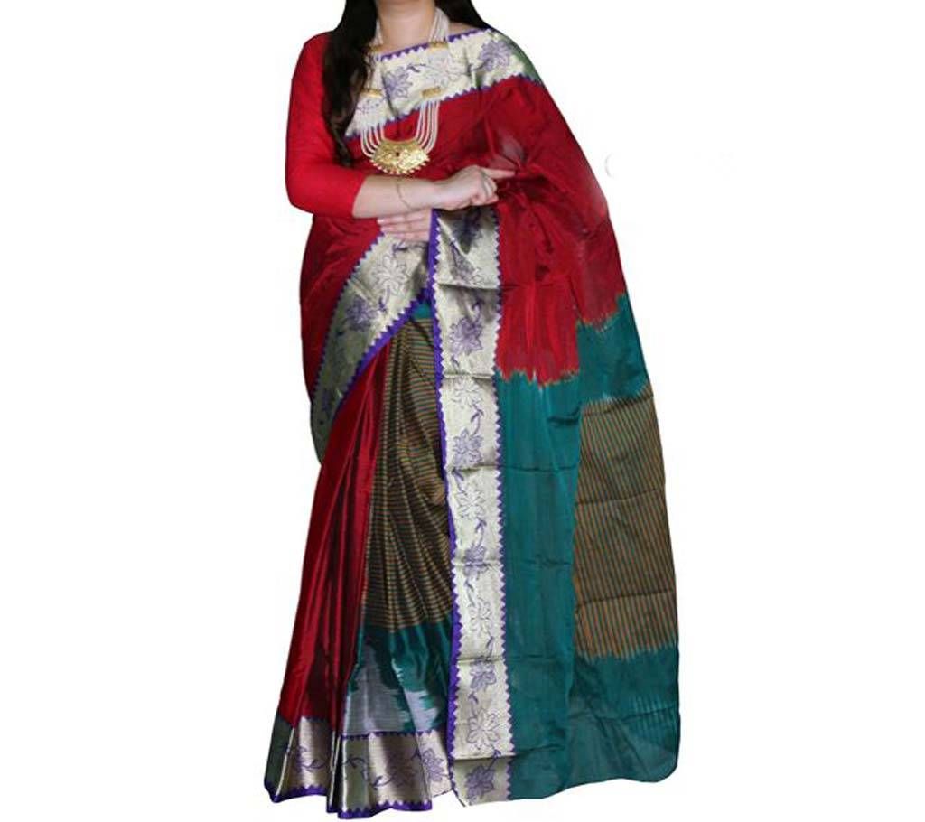 Maroon & Multi color Combination Soft Cotton Saree