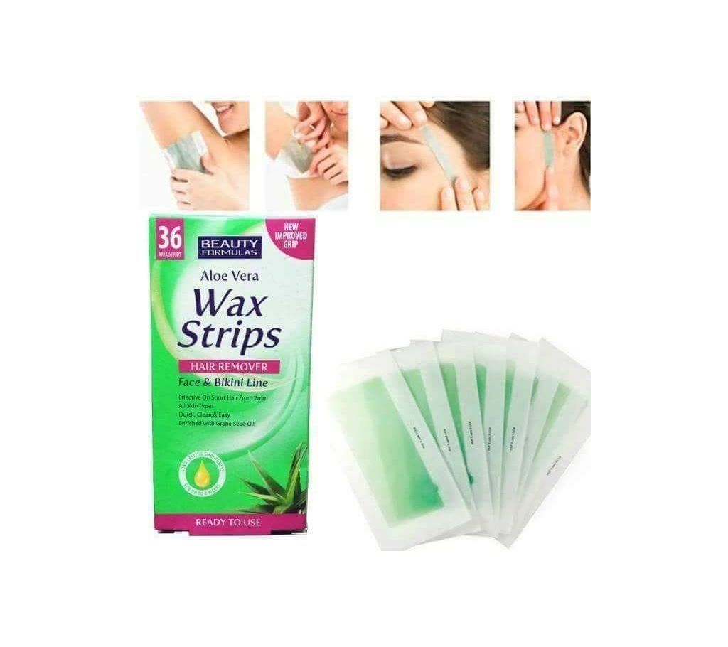 Aloe Vera Wax Strips Hair Remover 36 pcs