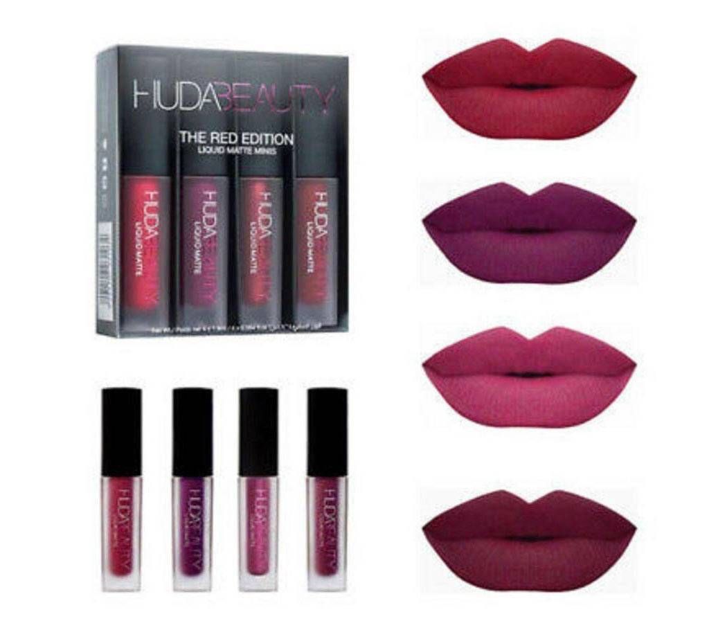 Huda Beauty -Red Edition-4pcs-China 