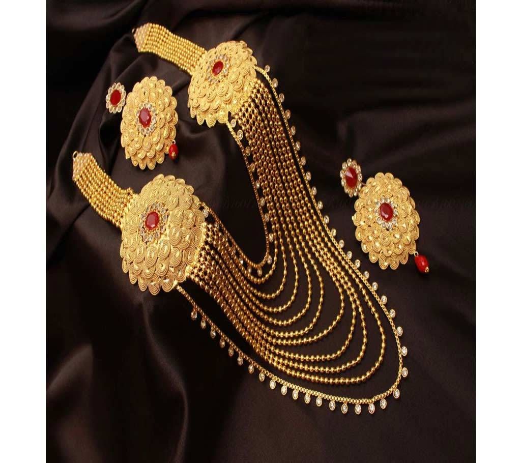 Gold Plated Long Necklace Jewelry