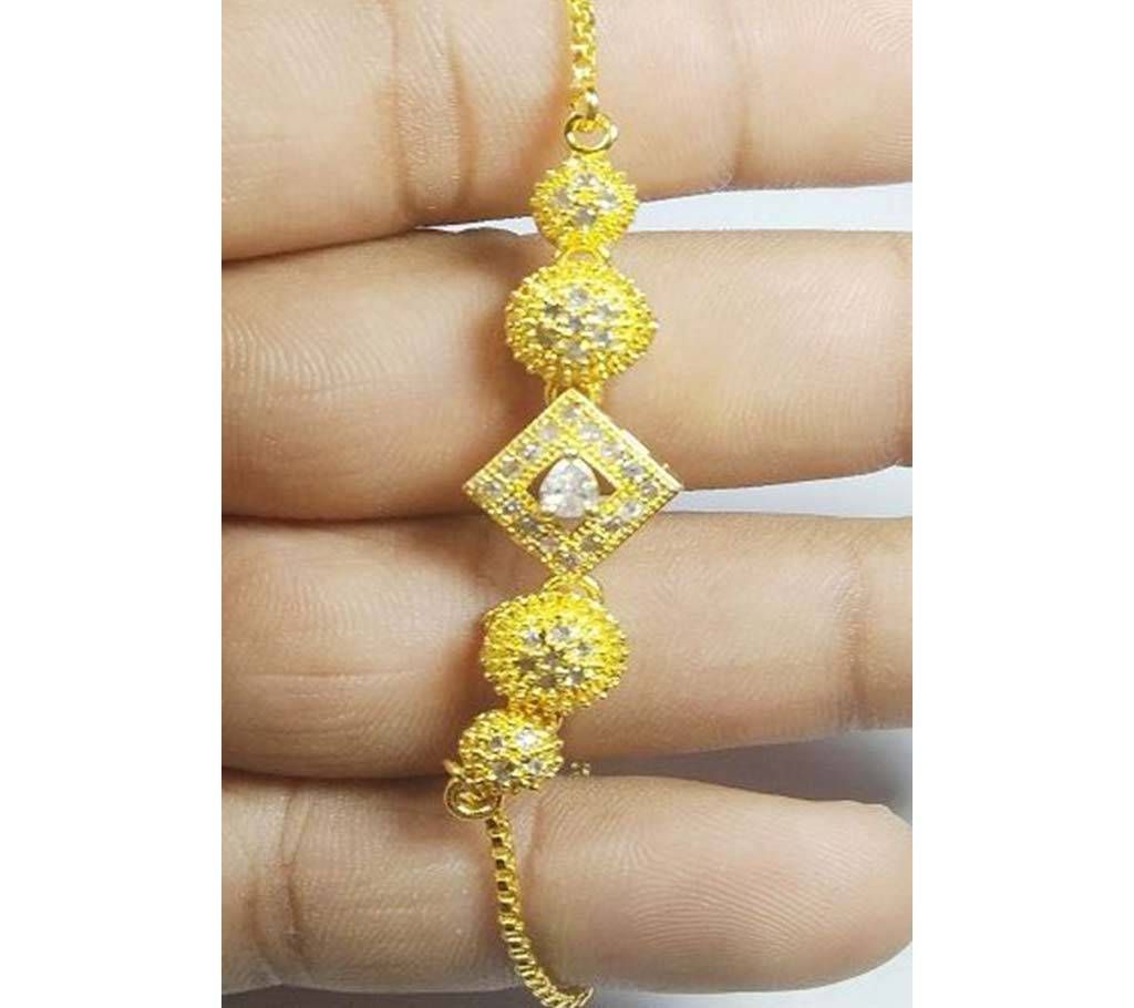 Womens Gold Plated Bracelet with Stone  95  RPB