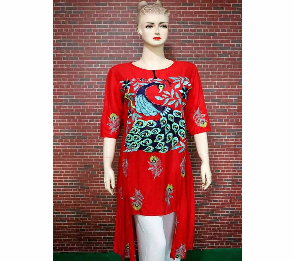 Readymade Machine Embroidery Tops for Women