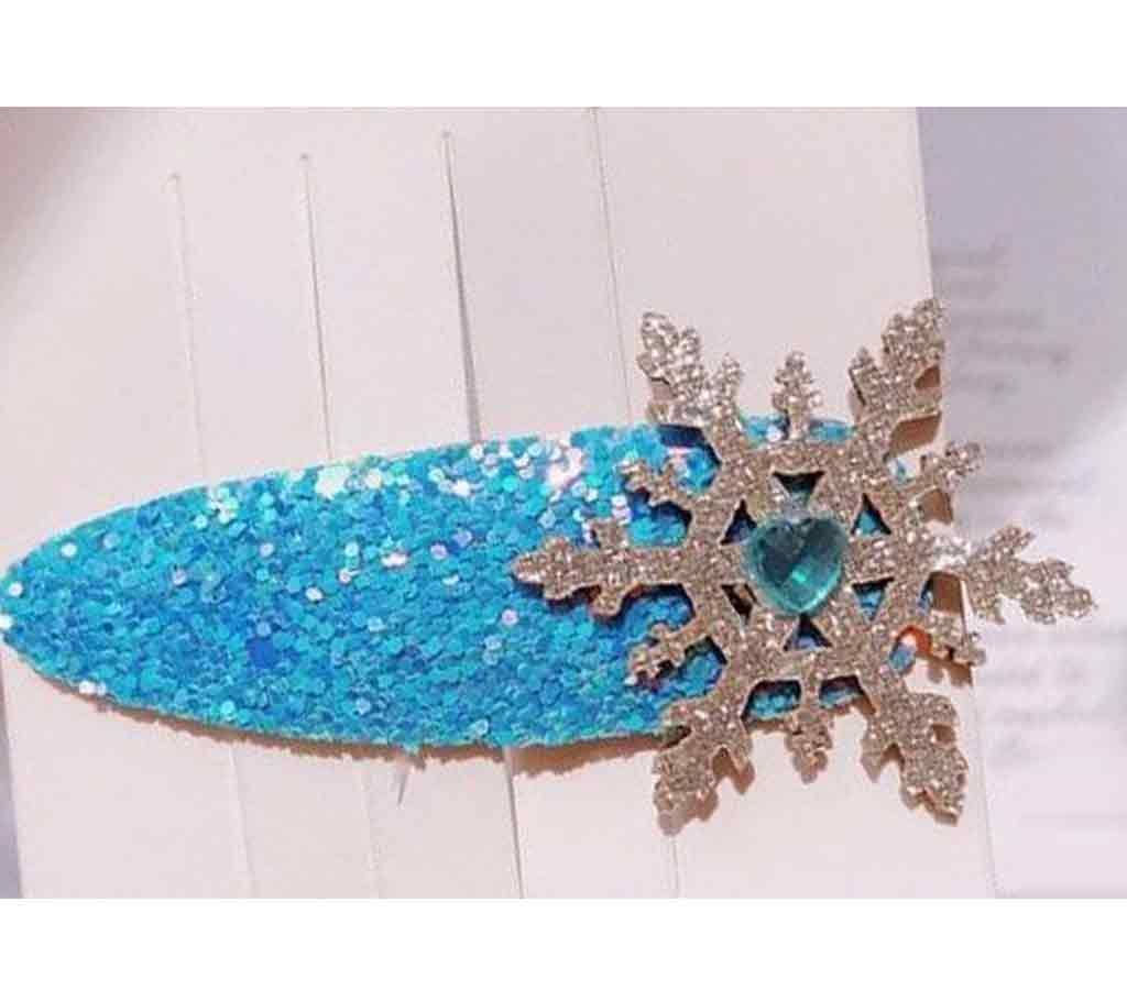 Snowflake Crystal Hair Clips for Children Girls Women