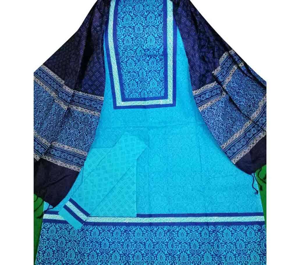 Unstitched Cotton Screen Print 3Pcs - 03 - ORP