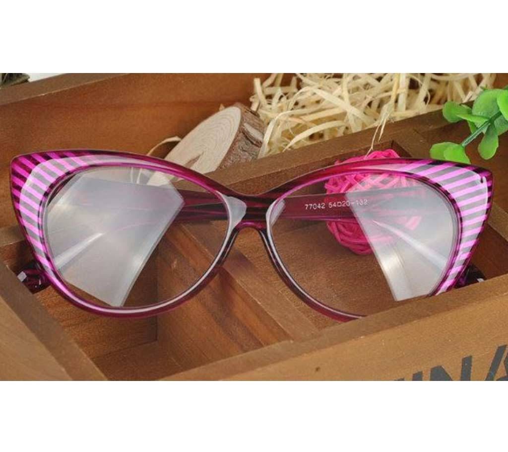 Plain Cat Eye Spectacle Sunglasses For Women
