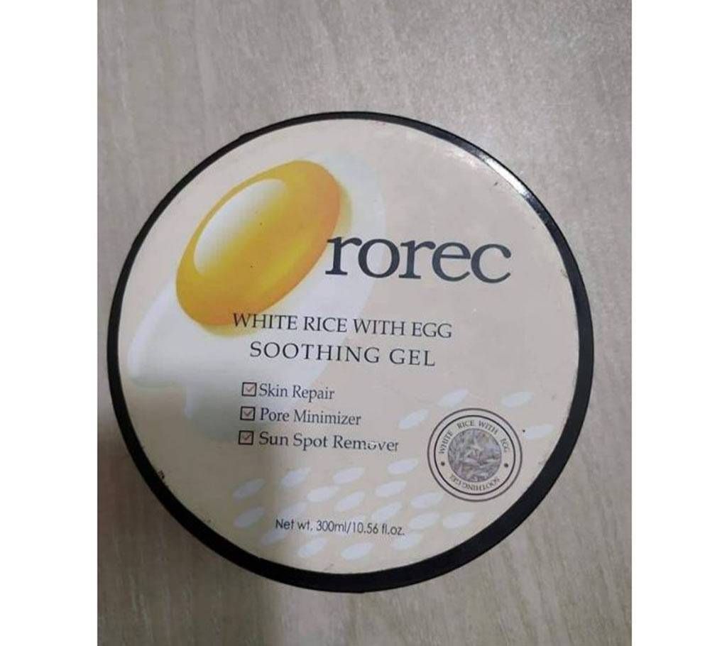 Rorec White Rice With Egg Soothing Gel-300gm- Malaysia 
