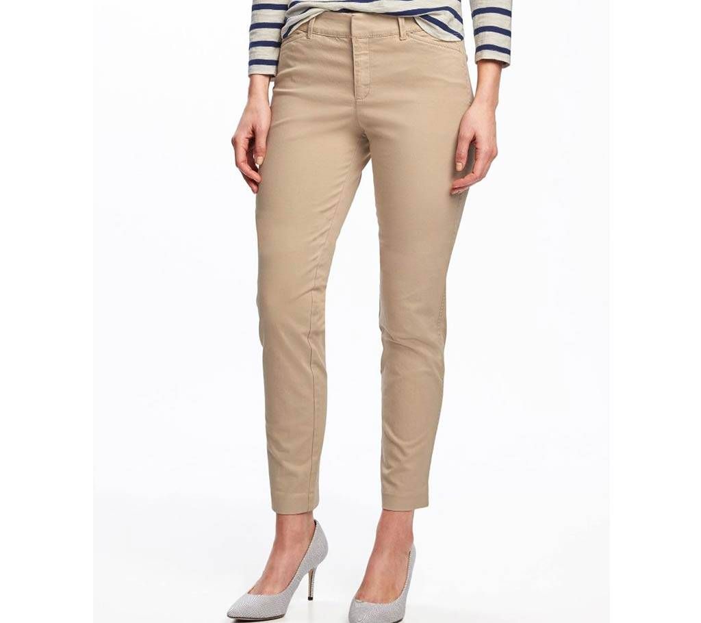 Ladies Gabardine Pant Khaki