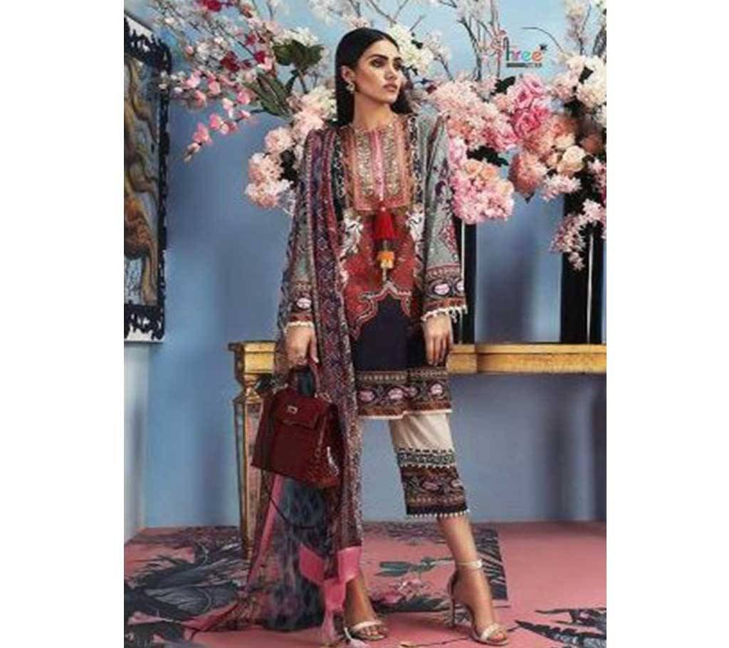 Sana Safinaz Muzlin Collection Unstitched Cotton 3Pcs- 6536
