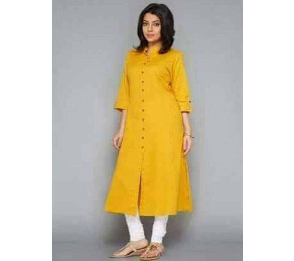 Buttersilk Stitched Kurti & Salwar Set