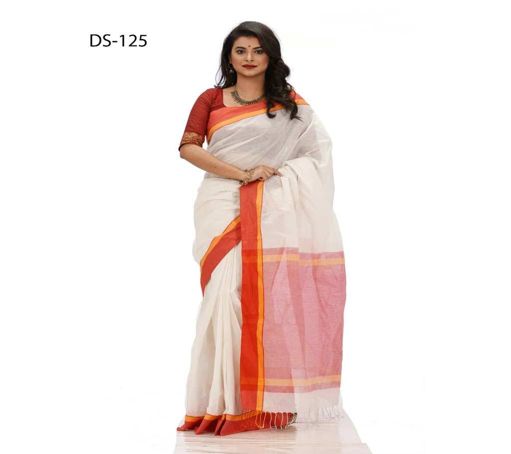 Multi color taat cotton sharee