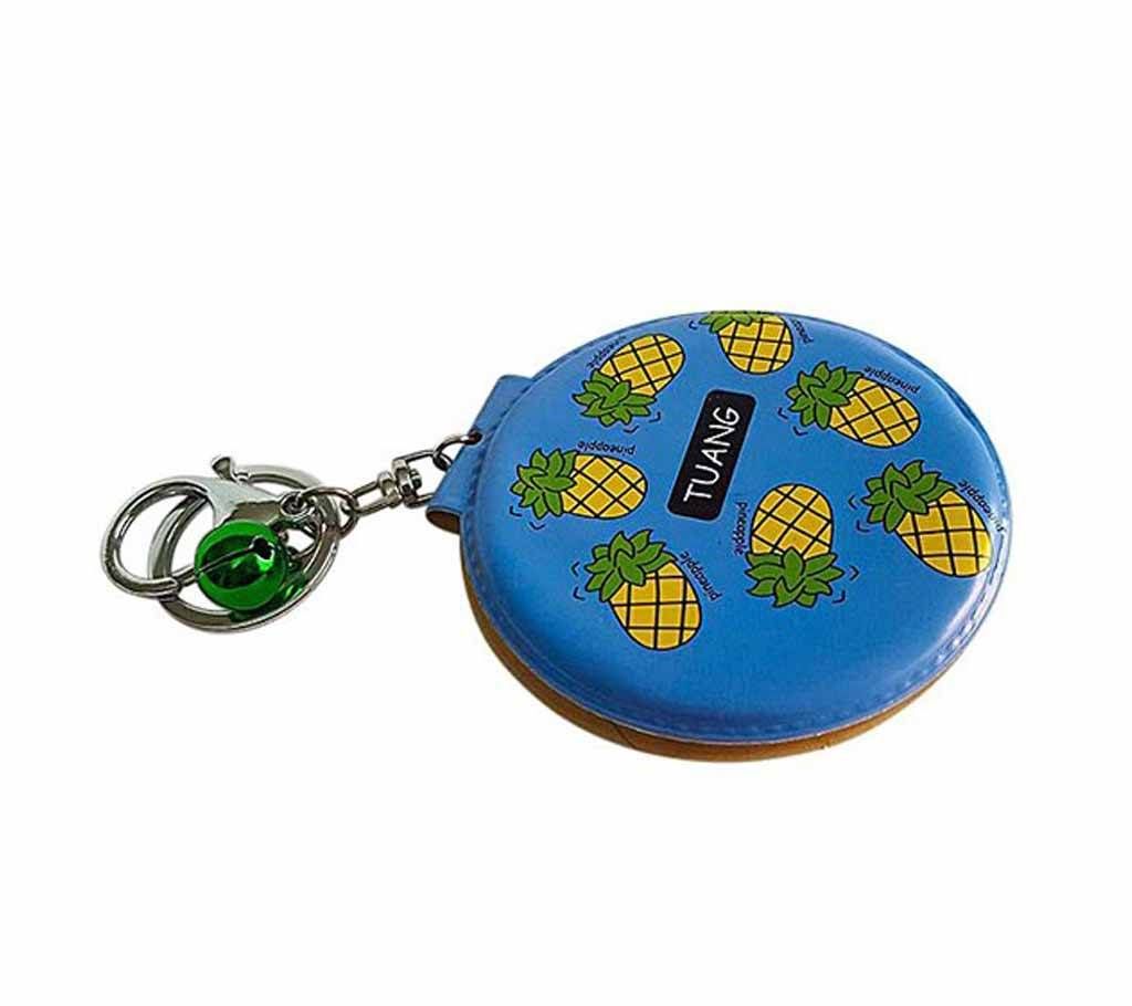 Pineapple Hand & Pocket Mirror For Ladies - Blue