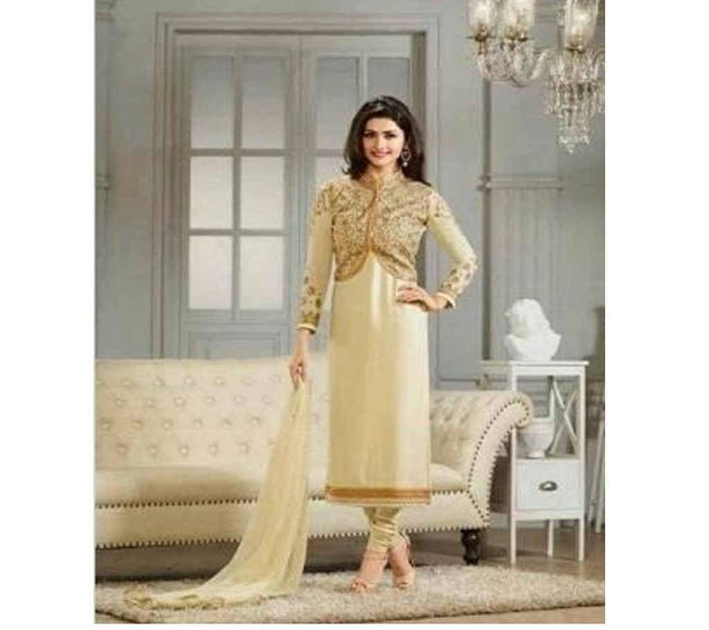 Unstitched Indian Embroidery Cotton Three-pcs (Copy)