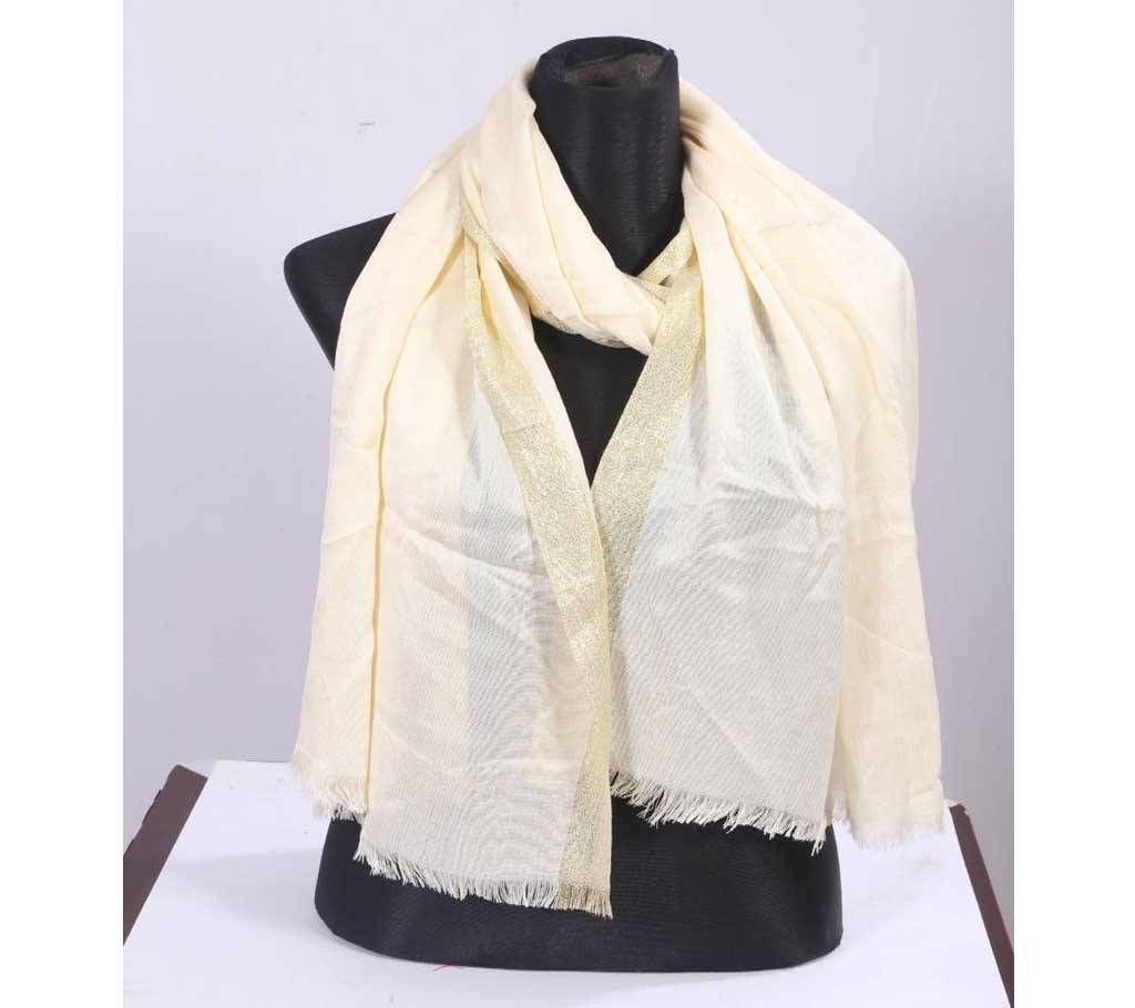 Off White Pashmena Hijab for Women
