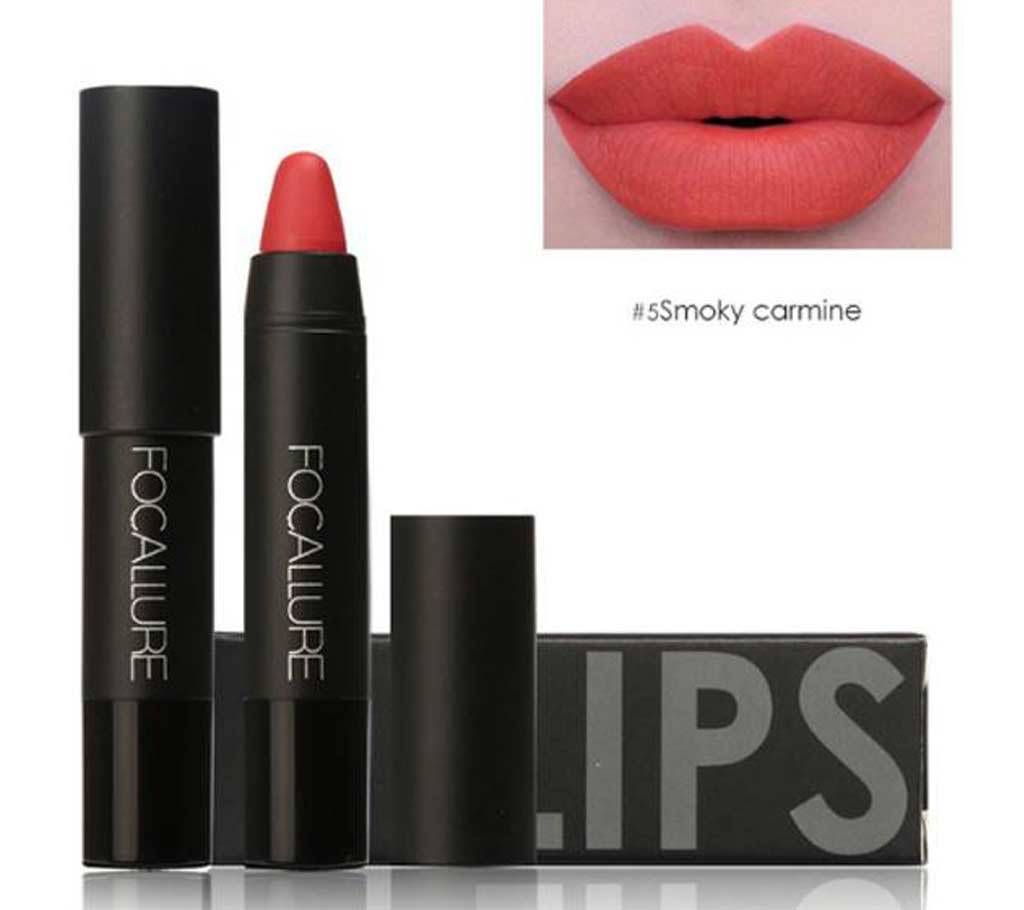 Focullure Matte Lipstick Lip Crayon-Smoky Carmine-China Original 