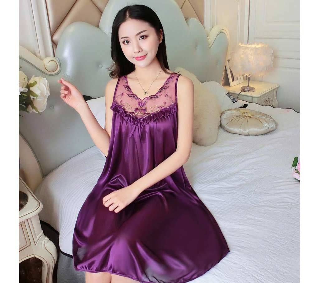 Violet Cotton Nightwear for Women