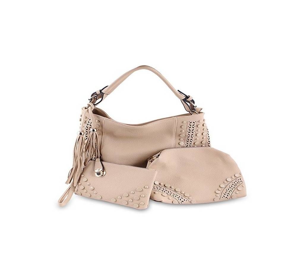 HAND BAG - BISQUE