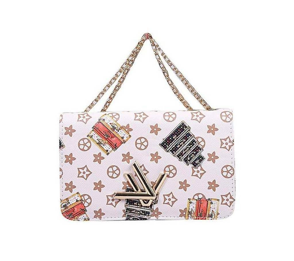 Poshra Multicolor Artificial Leather Side Purse
