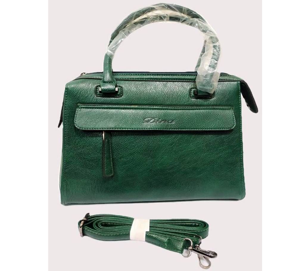 Dark Green PU Leather Shoulder  Bag for Women