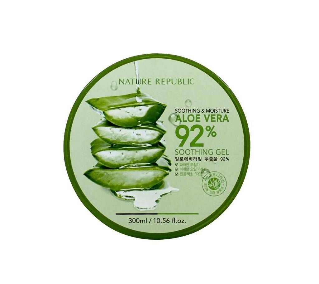 Nature Republic New Soothing Moisture Aloe Vera GEL 92% 300ml Thailand