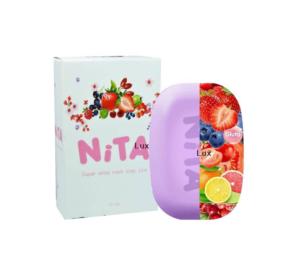 Nita super white mask soap plus for Men and Women 70g Thailand