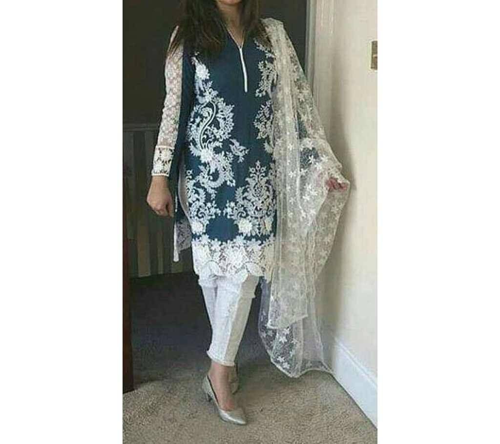 Bareeza Pakistani Unstitched Cotton Three-piece (copy) 