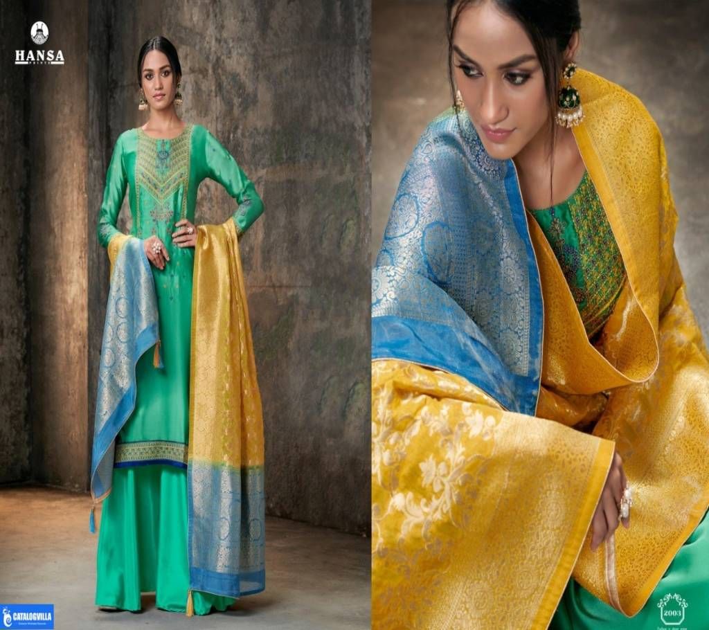 Indian georgette Satin banarasi kurta set