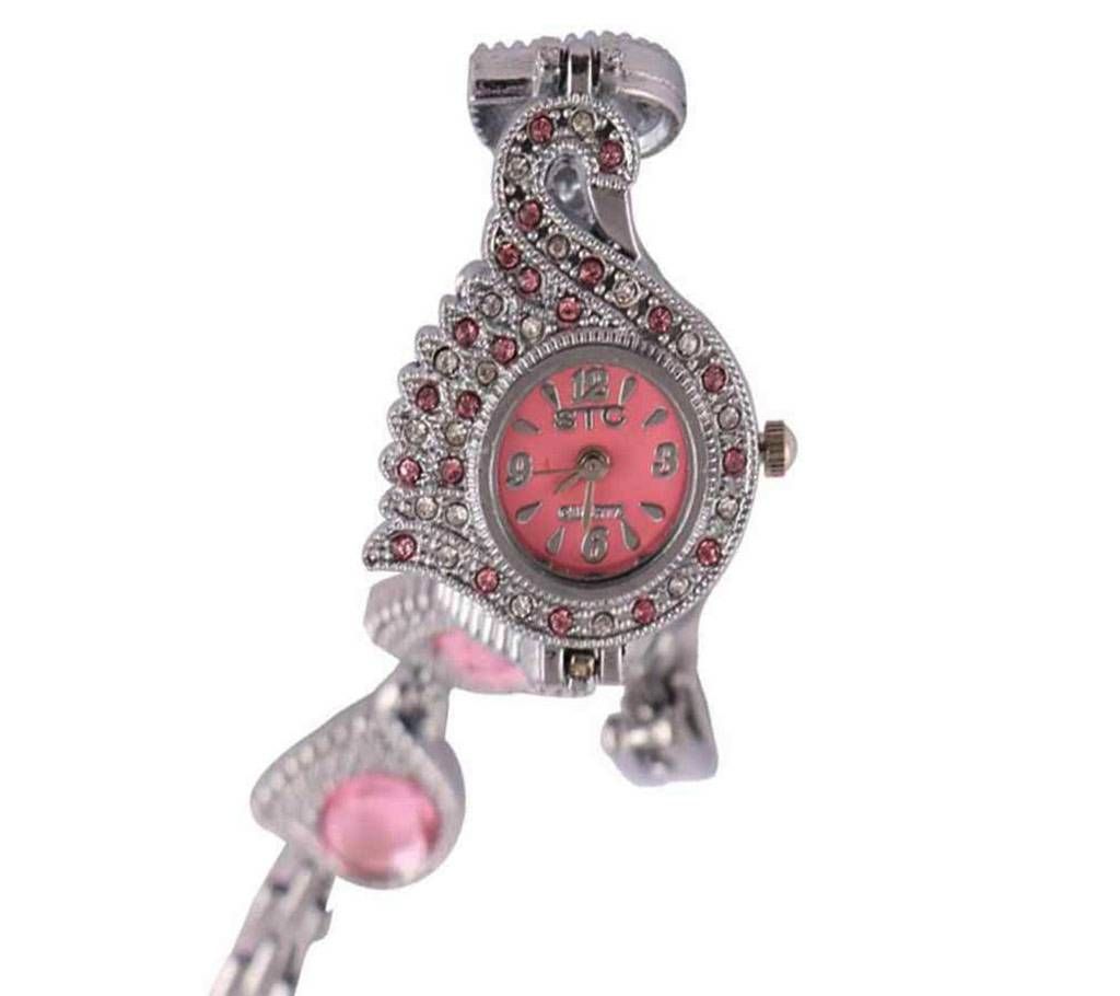 PEACOCK PRIDE Ladies Stone Setting Wrist Watch