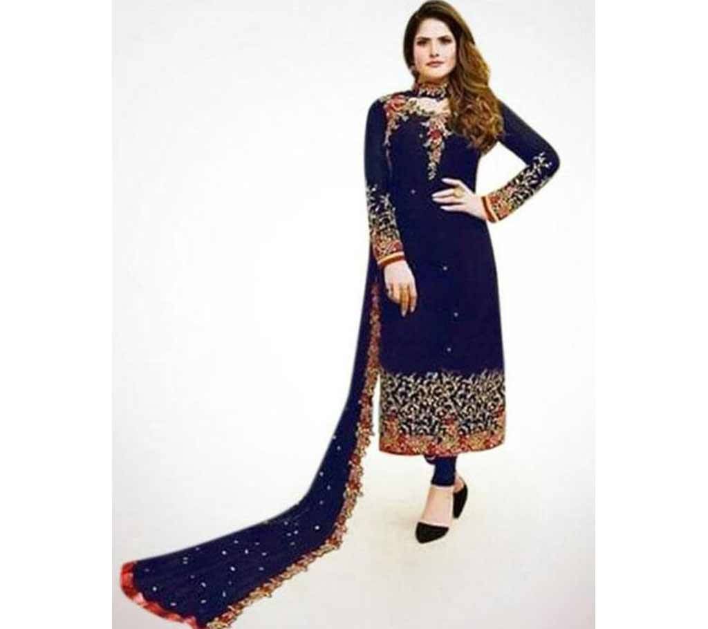 Unstitched Georgette Embroidery Salwar kameez For Women