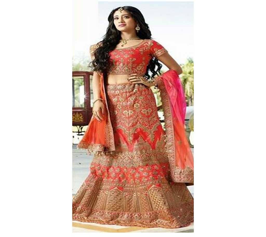 Same Stitched Georgette Embroidery  Wedding Lehanga For Women