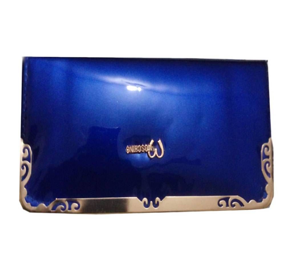 Moschino  Design Womens Blue Clutch