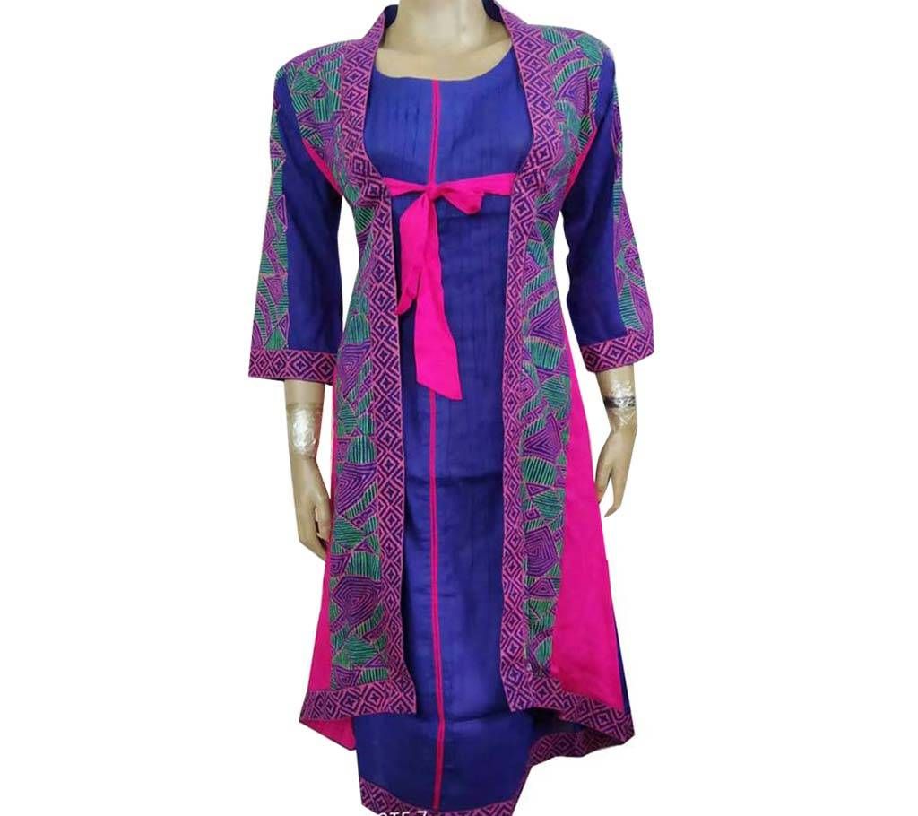 Blue night gown style kurti