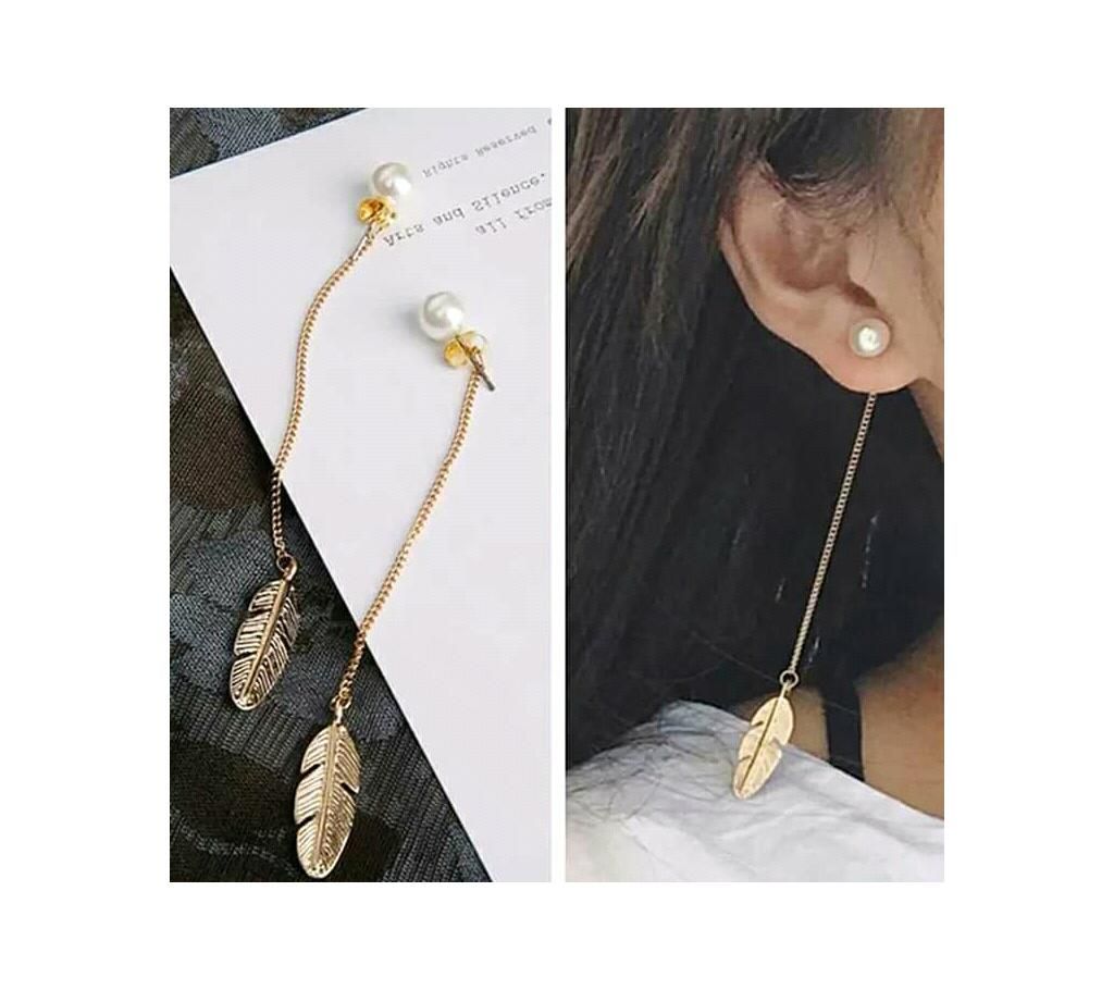 Pearls Long Tassel Dangle Earrings