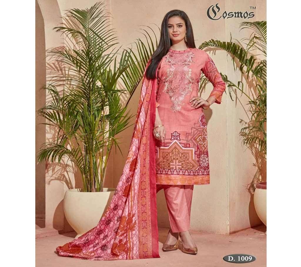 Cosmos Saadia Noor Lawn Collection Vol 1 - 1009 - Pink - ASI