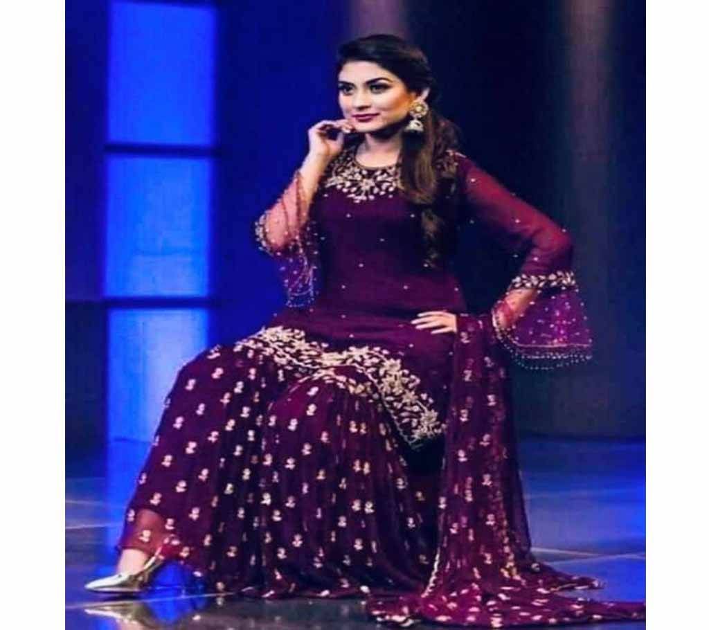indian weightless Georgette EmbroiderLehenga For women