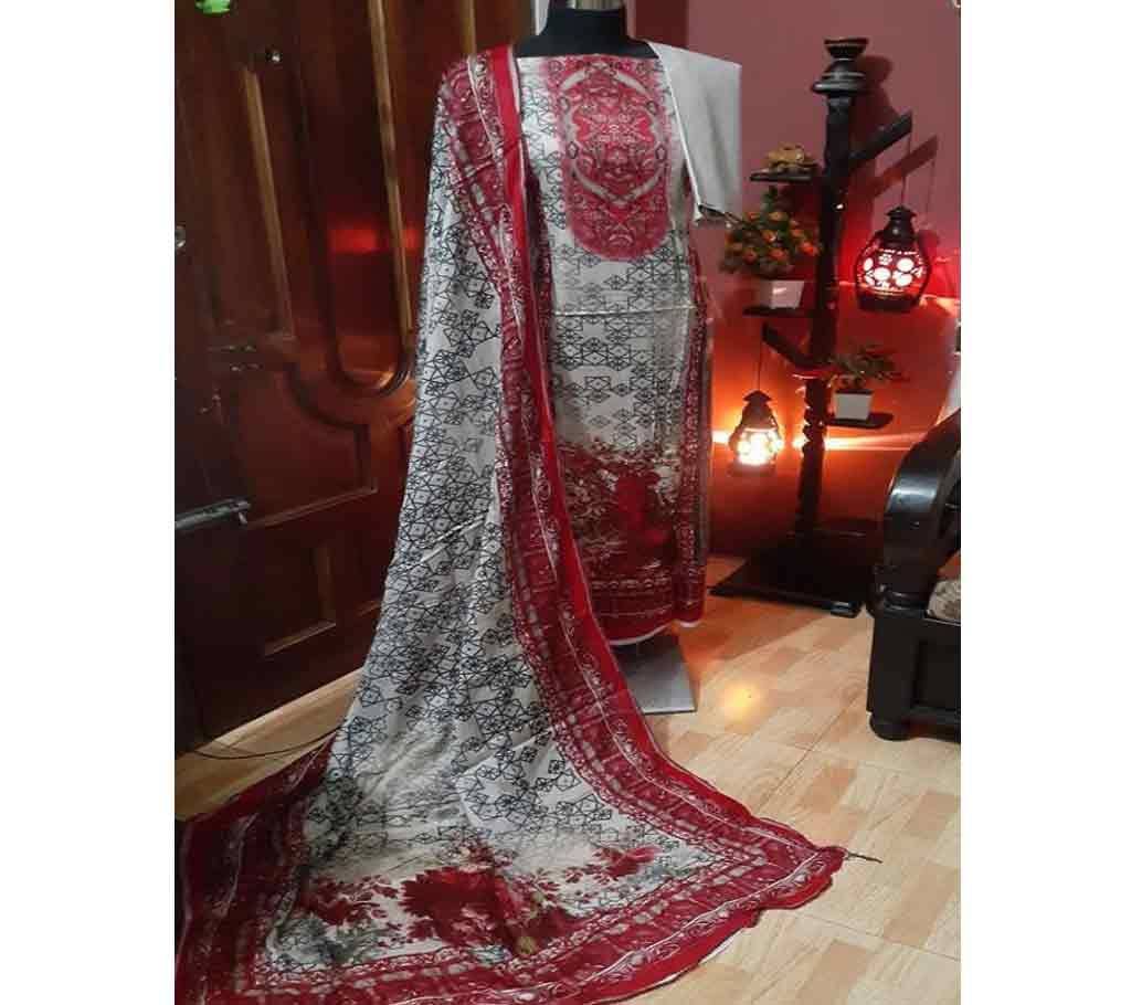 Indian Un-stitched Cotton Salwar Kameez