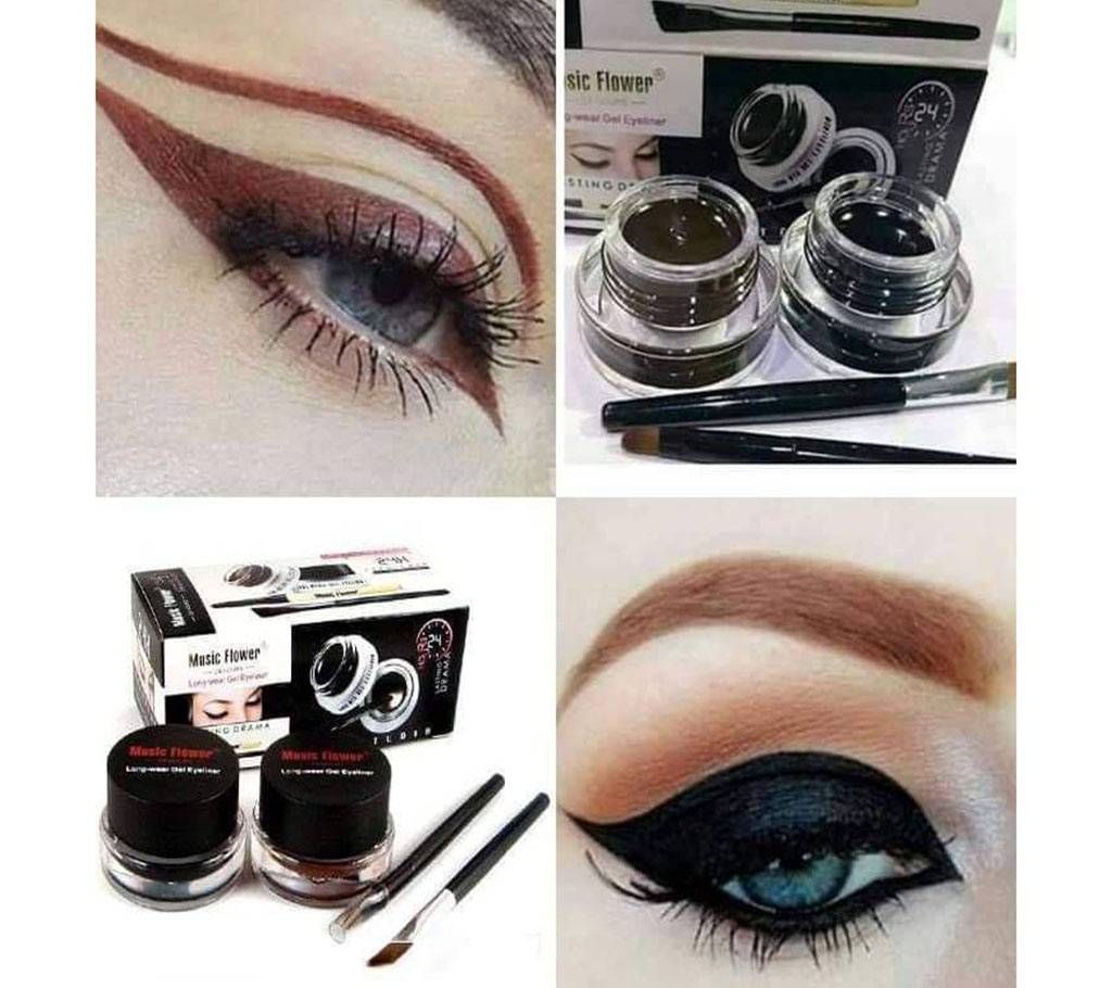 Music Flower Gel Eyeliner Set-55g-UK