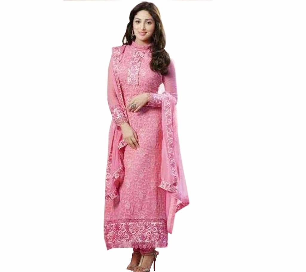 Semi-stitched Indian Replica Georgette Three piece