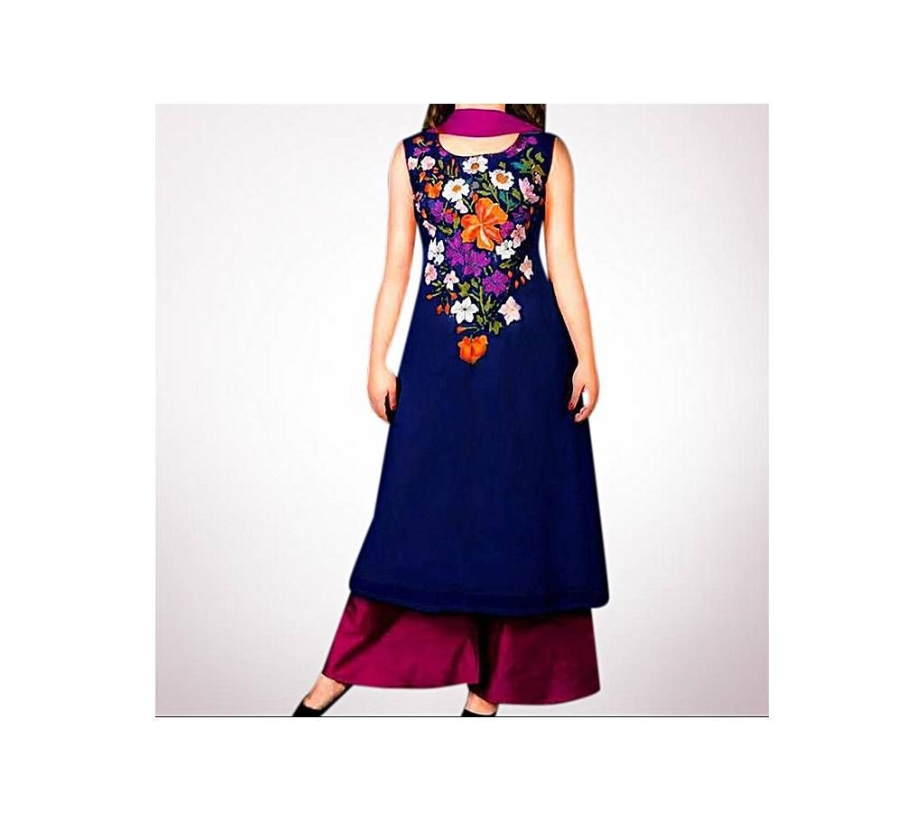 Unstitched Georgette Embroidery Salwar Kameez (Copy)