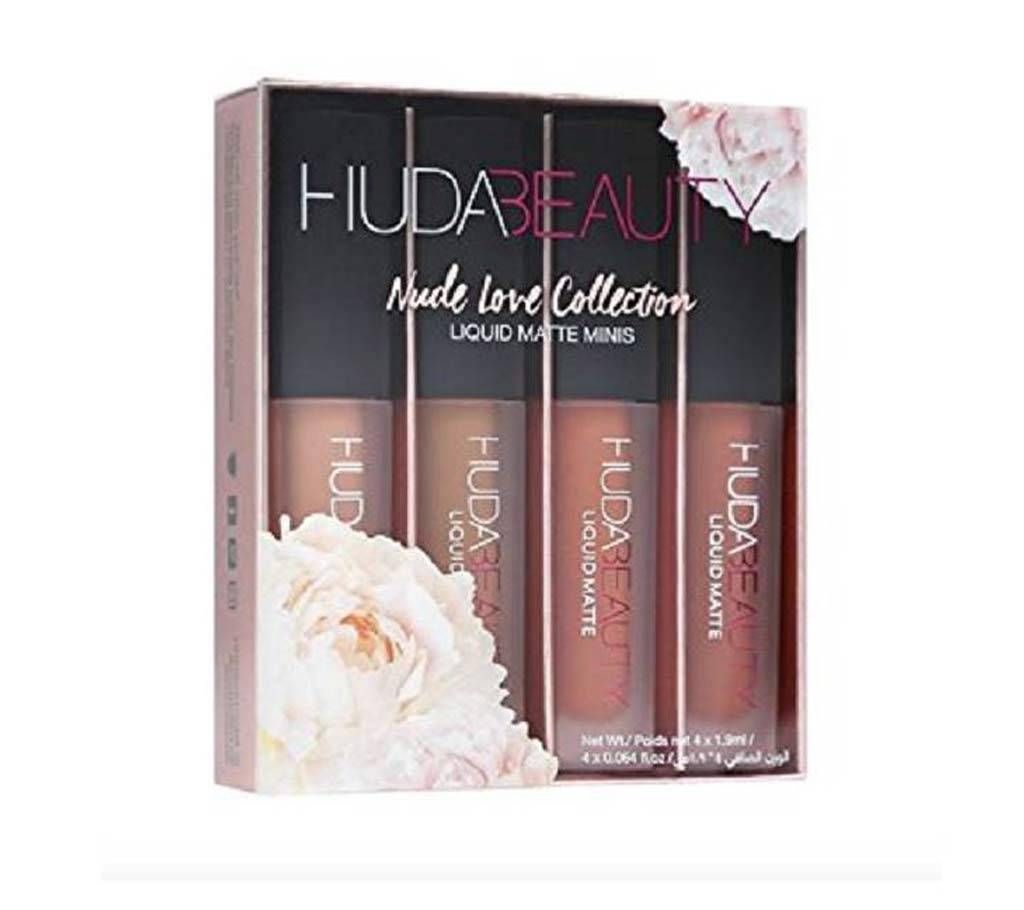 Huda Beauty Nude Love Edition Lipstick - 4 pcs (China)