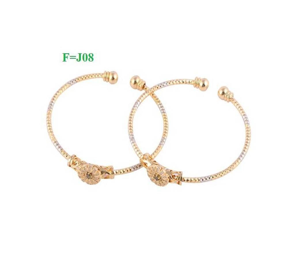 Indian Stone Setting Bangles  (2 pcs) J08