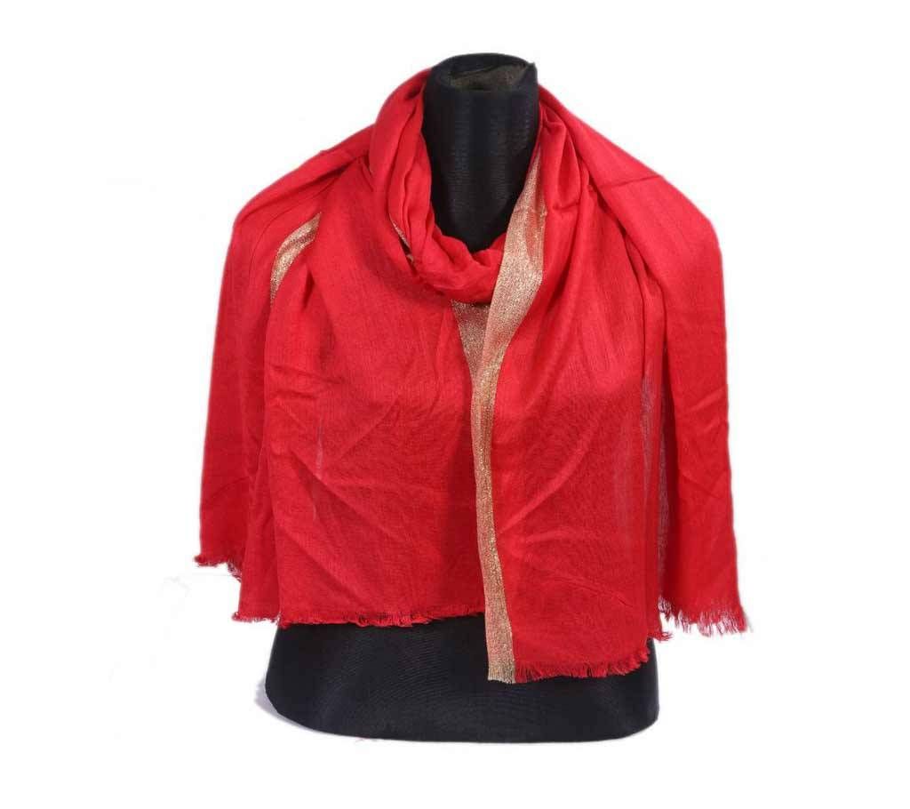 Red Pashmena Hijab for Women