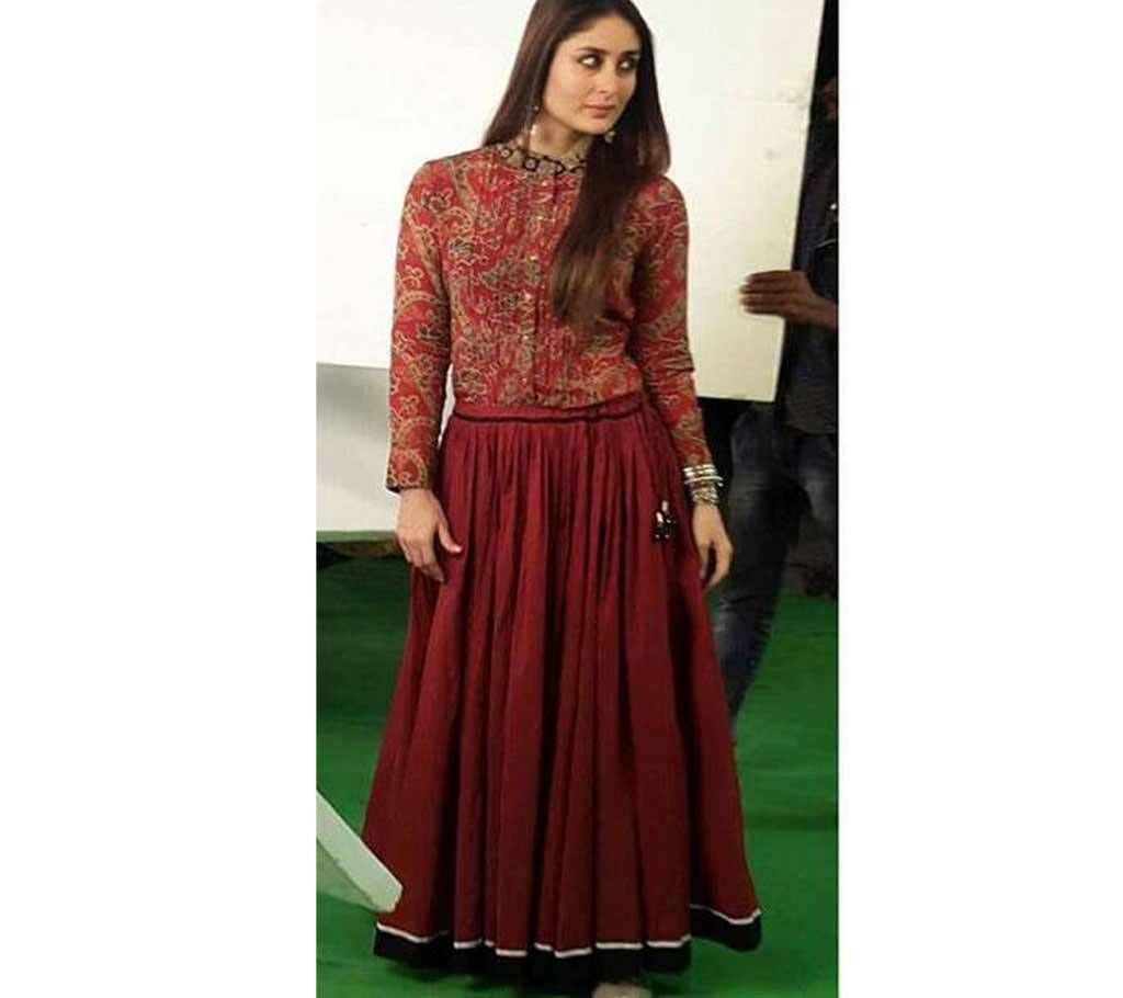 Semesticated Georgette Long Party Suit - Copy