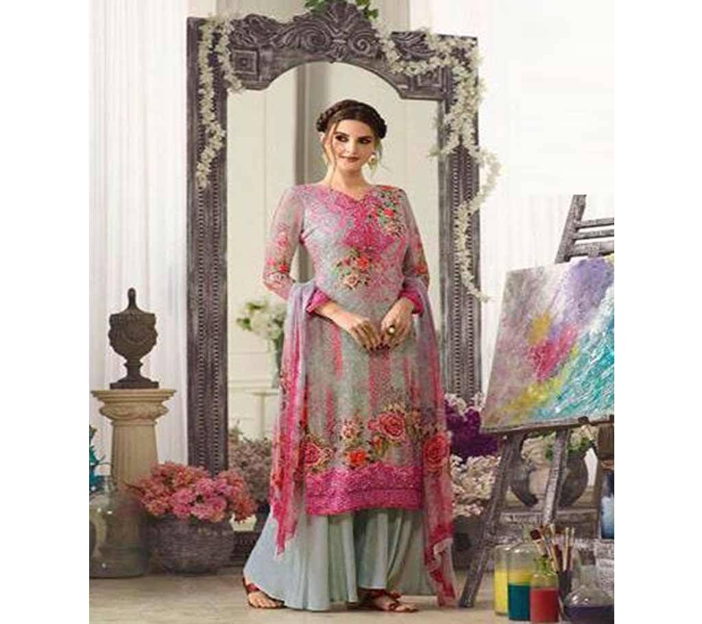 Semi Stitch Cotton Three Piece - Copy 