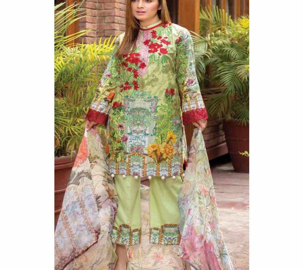 Original Pakistani Unstitched ADANS LIBAS Three Piece 