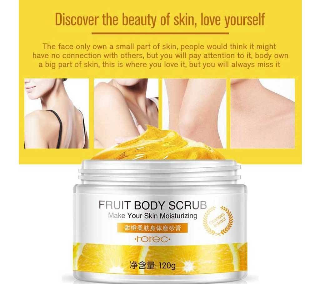 BIOAQUA Fruit Body Scrub (Orange Extract) - 120g, China