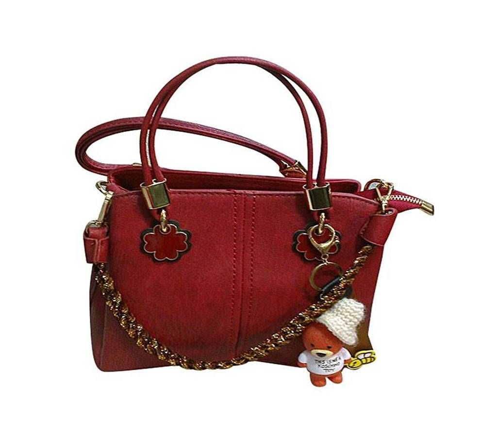 Ayaandeal Maroon Artificial Leather Hand Bag