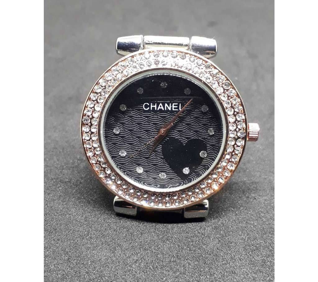 CHANEL ladies golden Diamond dial wrist watch 
