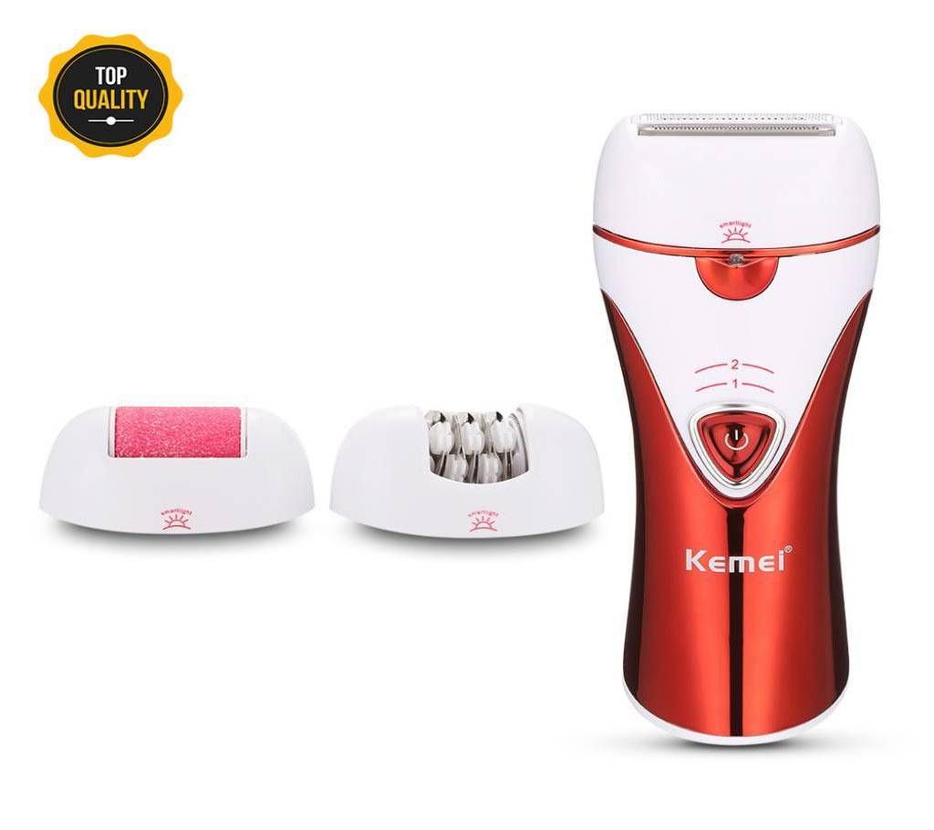 KM-1107 3 In 1 Rechargeable Electric Epilator
